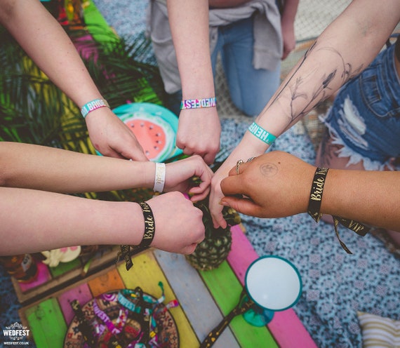 Pulseras de tela personalizadas 100 piezas