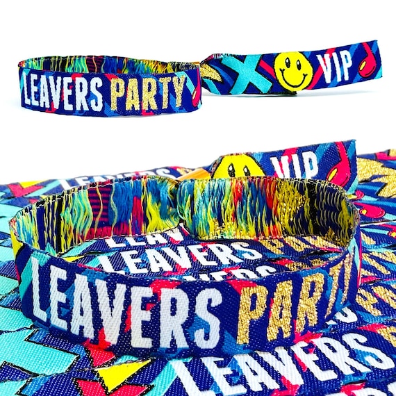 LEAVERS PARTY - End of School Festival Party Wristbands - Class of 2025 School Leavers Festival Party Wristbands - Party Favours