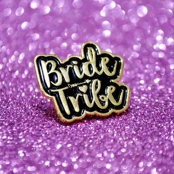 Bride Tribe Hen Party Enamel Lapel Pin Badges - Bachelorette Party Favours