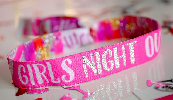 Hen Party Wristbands 'Girls Night Out' VIP Wristbands - Hen Party - Wristband - Bachelorette Party - Favours - Hen Accessories