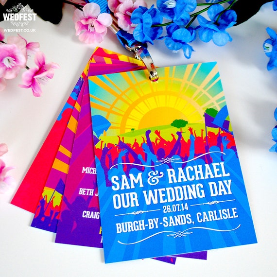 Wedding Festival VIP Lanyards (samples)