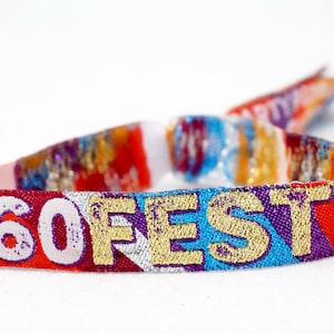 60FEST 60-årsfestarmband Festivalstil - 60 SIXTY FEST - födelsedagsfestarmband - 60-årsfestgåvor bild 10