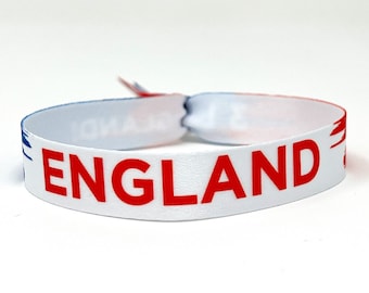 LIONESSES / 3 LIONS England Supporters Wristband - England Fans Wristbands - Football World Cup Wristband Accessory