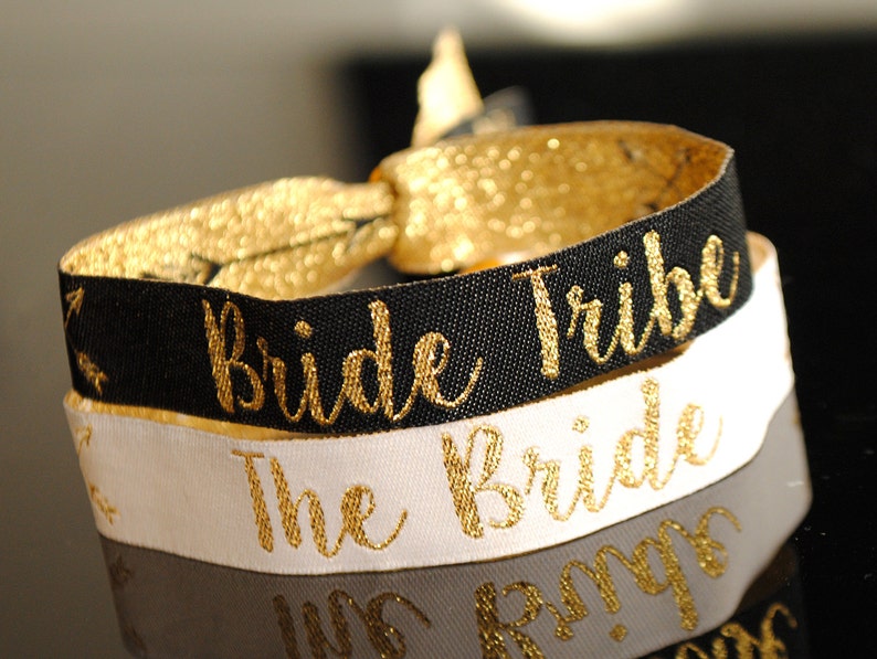 Bride Tribe Hen Party Wristbands / Bracelet favours Hen Do Wristband Bachelorette Party Favours Hen Accessories image 1