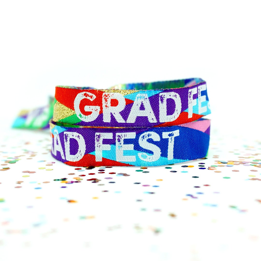 Grad Fest GRADFEST Festival Graduation Party Wristbands - GRAD FEST Lockdown ...