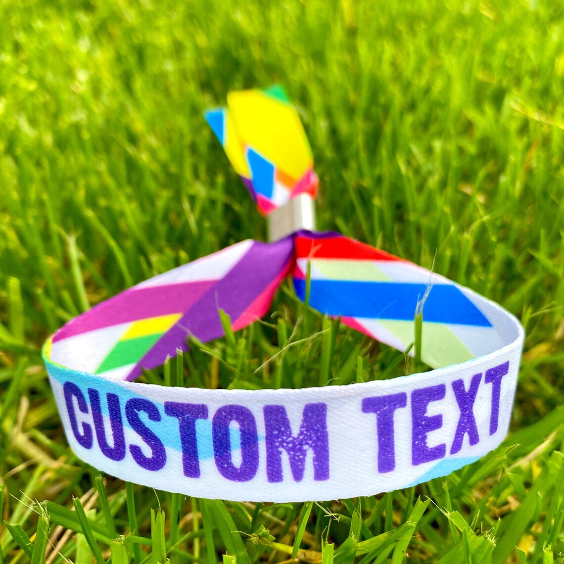 Personalised Festival Wristbands Customised Festival Party Etsy UK