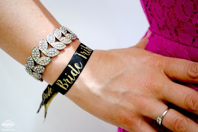 Bride Tribe Hen Party Wristbands / Bracelet favours Hen Do Wristband Bachelorette Party Favours Hen Accessories image 3