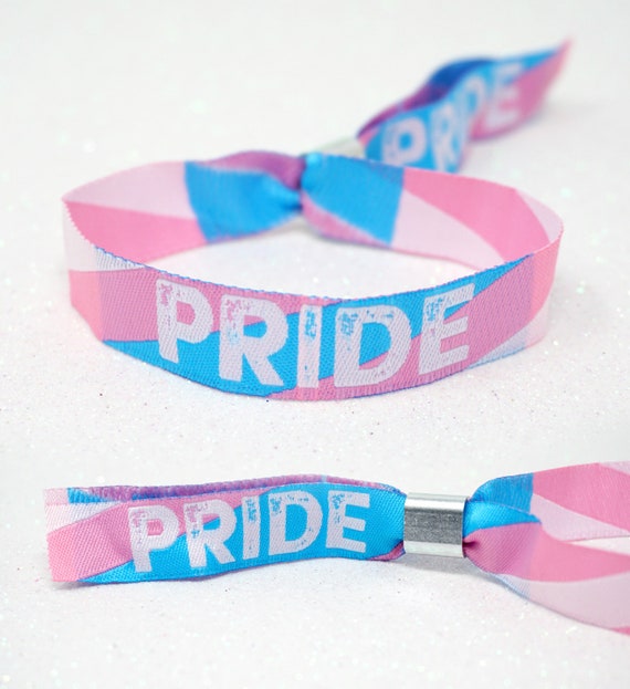 Transgender Pride Wristband Bracelet - Trans Pride Wristbands - LBGT Trans Pride Accessories ~ festival wristbands braclets