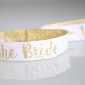 Team Bride Hen Party Wristbands Hen Party Wristbands Favours Black & Gold Bachelorette Party Bachelorette Party Favours image 8