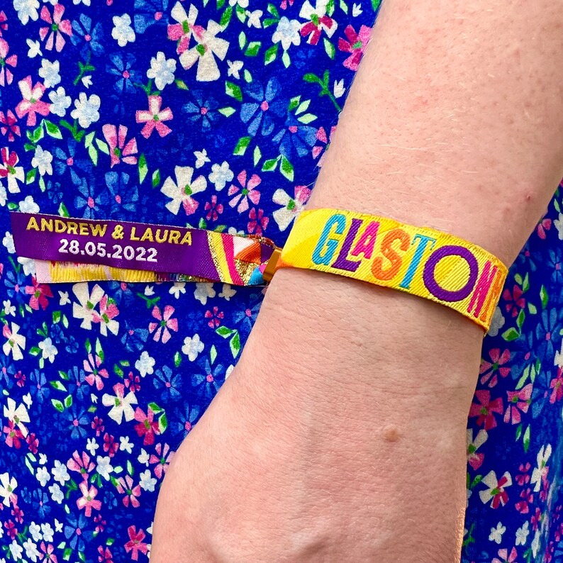 Festival Wedding Wristbands X 50 Pcs Etsy