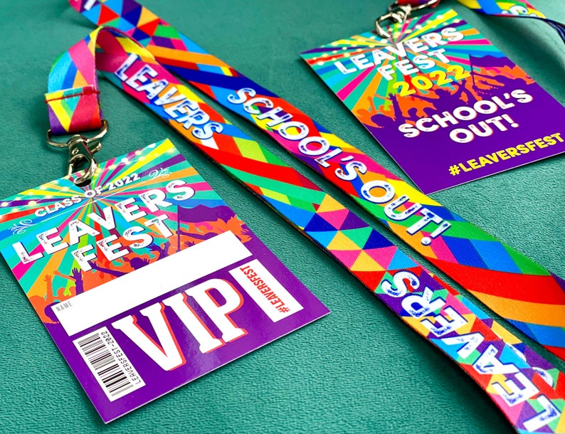 LEAVERS FEST 2023 Lanyards Class of 2023 End of School Etsy
