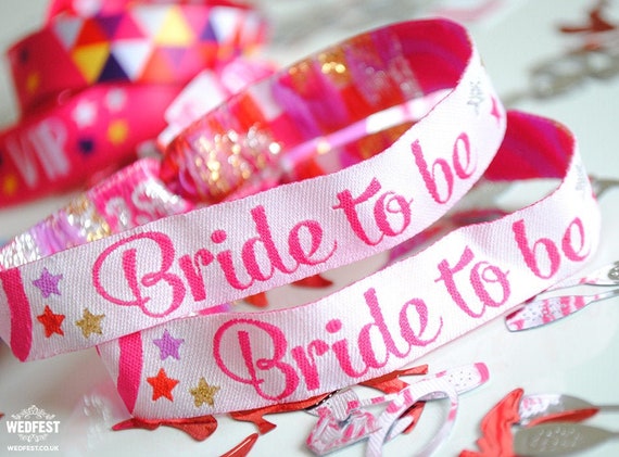 Bride To Be Hen Party Wristband - Bride Bracelet Favours - Festival Hen Do - Bride Wristband - Bachelorette - Hen Party Accessories