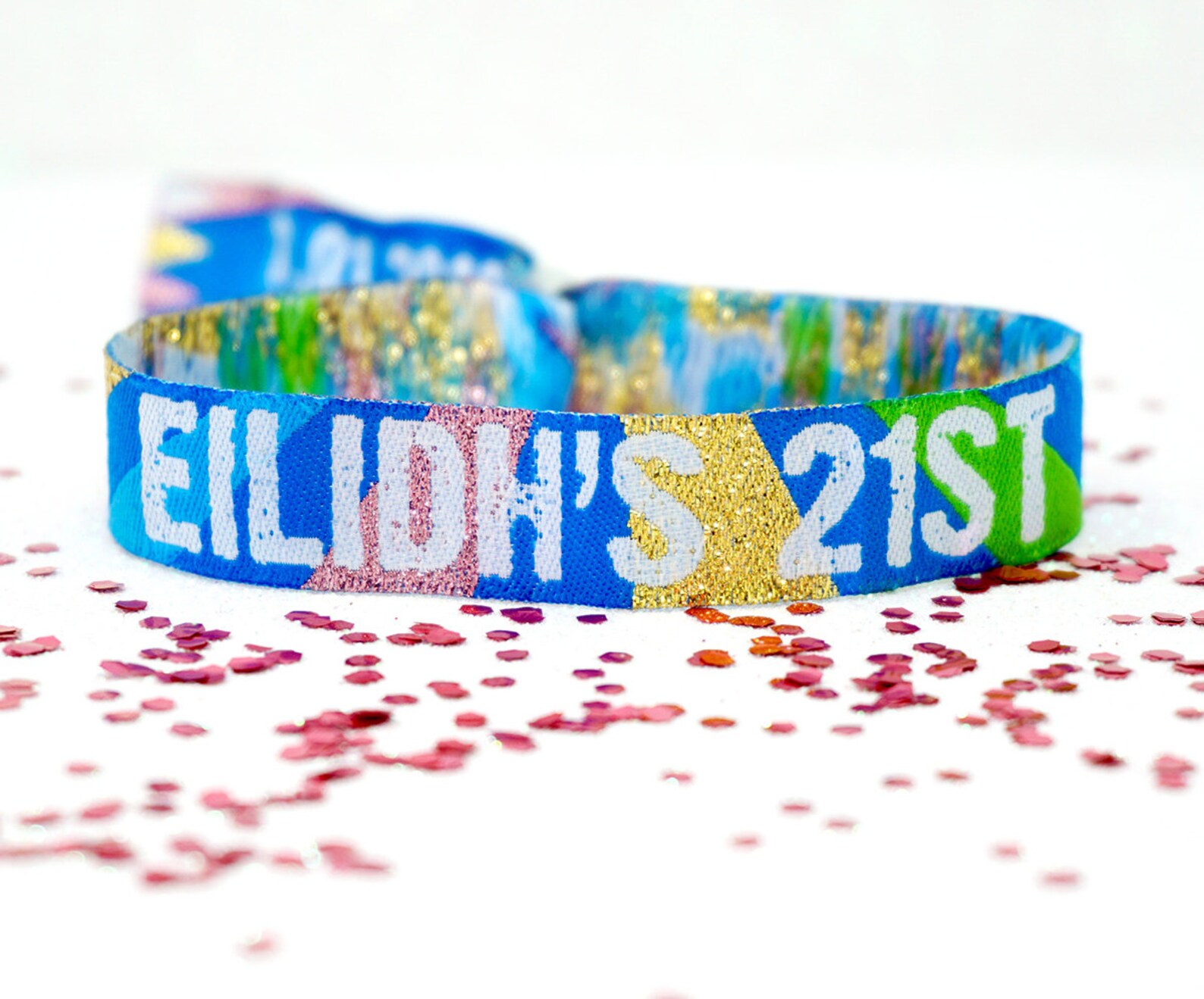 Personalised Festival Wristbands Personalised Party Etsy