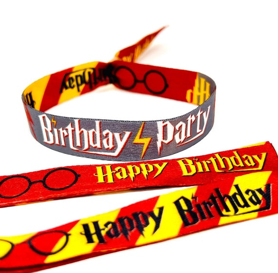 Magical Birthday Party Wristbands Accessories ~ Witches & Wizards Birthday Party Favours ~ Harry Birthday Party accessories