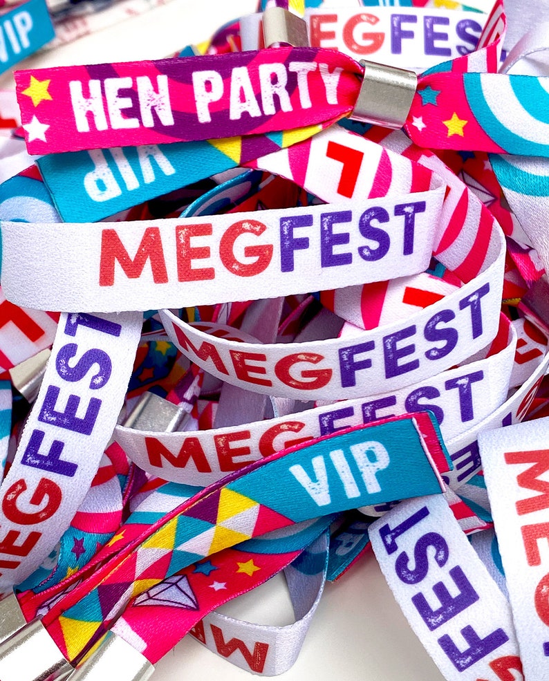 SCHOOL LEAVERS Custom Personalised Festival Wristbands Etsy