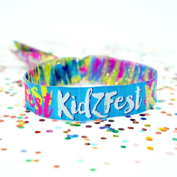 KIDZFEST Childrens Festival Birthday Party Wristbands - Kidz Fest Kids fest Lockdown Party Wristbands - homefest - glasthomebury