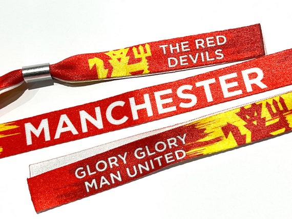 Manchester Football Fans Wristbands - Man Utd Wristband - the Red