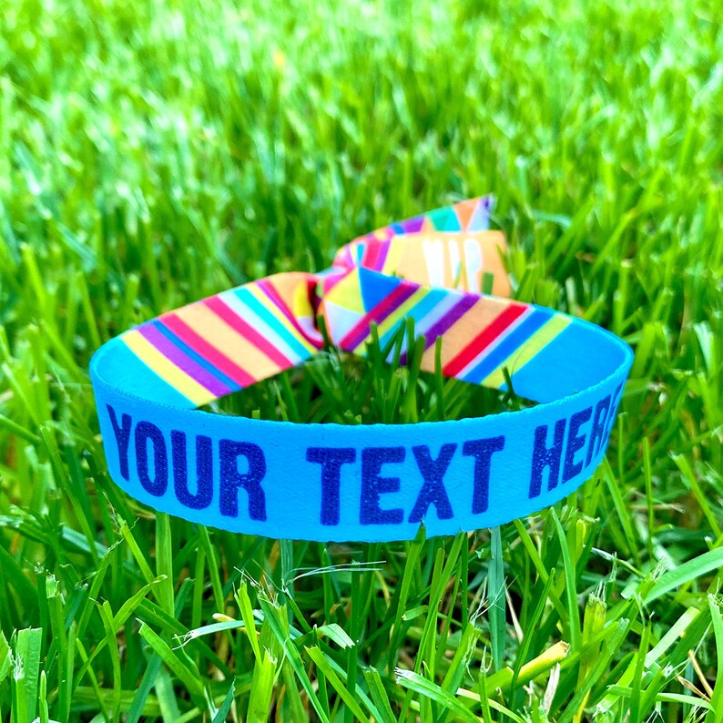 Personalised Festival Wristbands Customised Festival Party Etsy