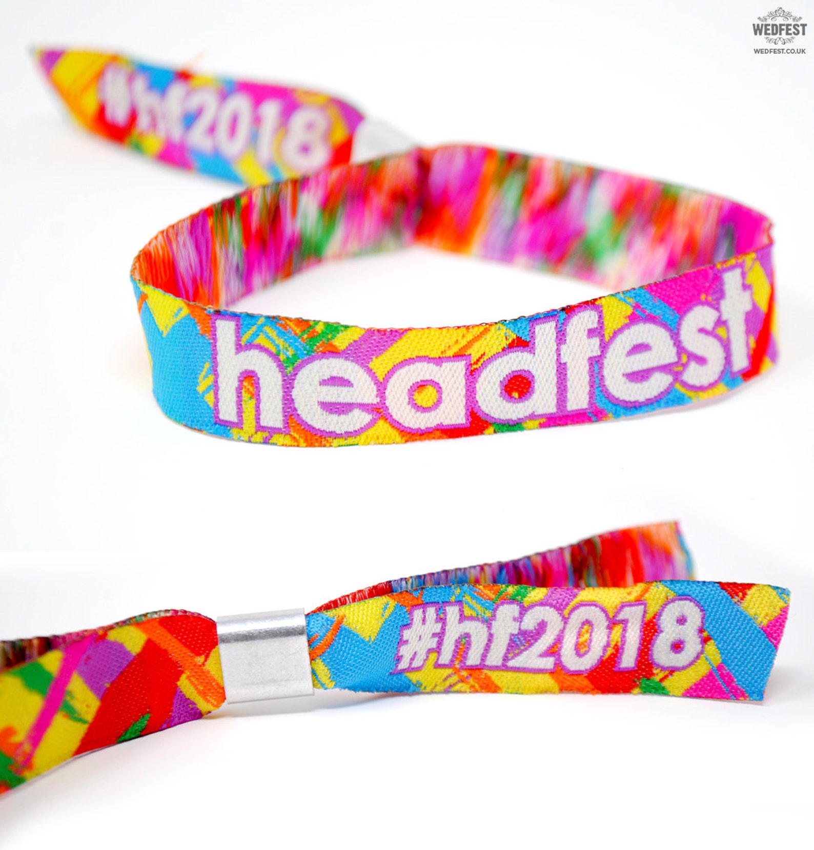 Custom Festival Wristbands X 100 Pcs WEDFEST Festival Etsy UK