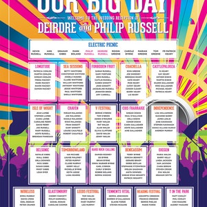 Festival Wedding Seating Plan image 2