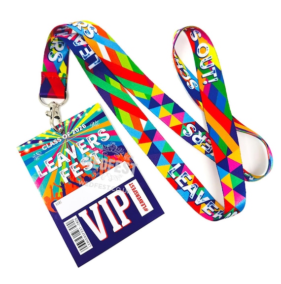 LEAVERS FEST 2026 Lanyards - Class of 2026 End of School Festival Party VIP Lanyards - School Leavers Festival Party Lanyard - Party Favours