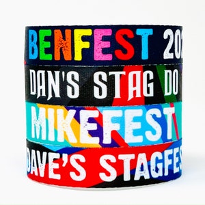 Pulseras personalizadas para despedidas de soltero - Pulseras personalizadas para fiestas de despedida de soltero - Pulseras personalizadas para despedidas de soltero y fin de semana
