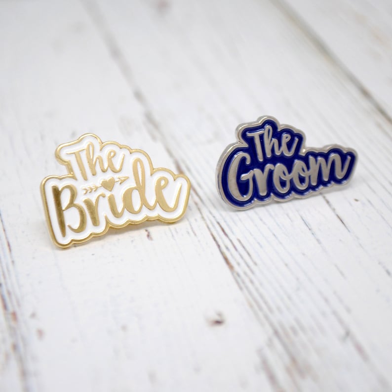 The Bride Wedding / Hen Party Pin Badge Enamel Pin Bride to be lapel pins bride gift bride to be accessory image 5