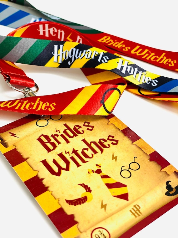 Brides Witches VIP Hen Party LANYARDS Accessories ~ Witches & Wizards Hen Do Ideas ~ Bachelorette Party accessories