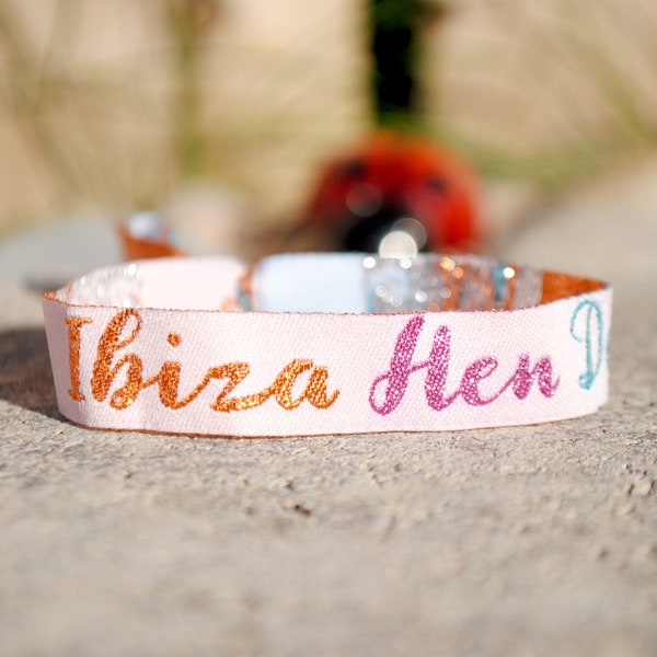 Ibiza Hen Do Party Wristbands - Hen Party Wristband Favours - Ibiza Hen Bachelorette Party - Bachelorette Party Favours