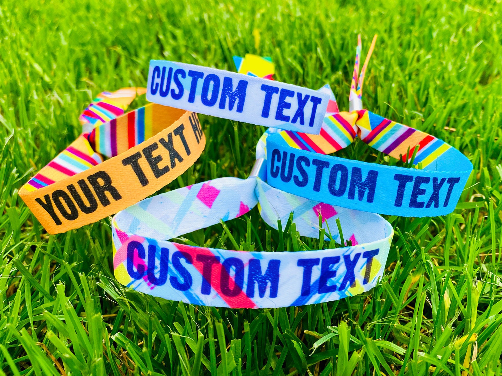 Pulseras de tela personalizadas para eventos, banda de fiesta de festival,  pulseras de fiesta de cumpleaños, aniversario, despedida de soltero, fiesta  de bodas -  México