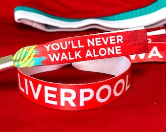 Liverpool Wristband - Liverpool Football Fans Wristbands - The Reds - You'll Never Walk Alone - Christmas Gift - Champions League wristband