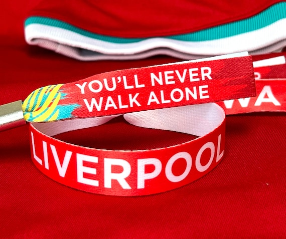 Liverpool Wristband - Liverpool Football Fans Wristbands - The Reds - You'll Never Walk Alone - Christmas Gift - Champions League wristband