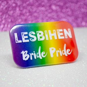 LESBIHEN Bride Pride Lesbian Gay Hen Party Badges