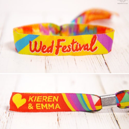 Personalised Festival Wristbands Customised Festival Party Etsy UK