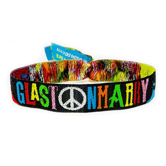GLASTONMARRY Festival Wedding Wristbands ~ Wedding Favours ~ Festival Wristbands - Quirky Wedding Favors