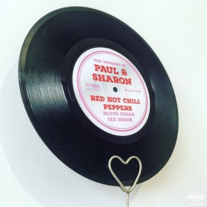Vinyl Record Wedding Table Names / Table Numbers  | Festival Wedding Table Decoration | Music Wedding Centre Pieces | Rock N Roll