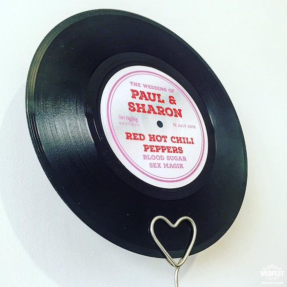 Vinyl Record Wedding Table Names / Table Numbers  | Festival Wedding Table Decoration | Music Wedding Centre Pieces | Rock N Roll
