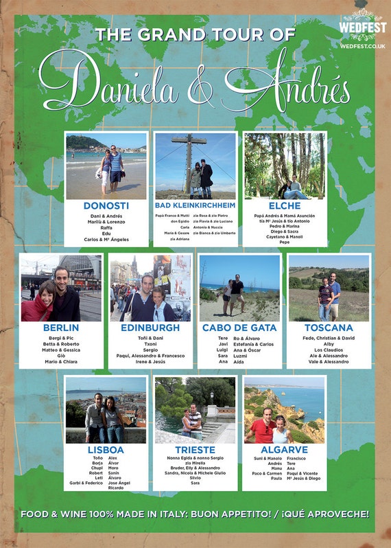 Travel Themed Wedding Table Plans - Destination Wedding, seating plan, seating chart, wedding decor, wedding signage, destination bride