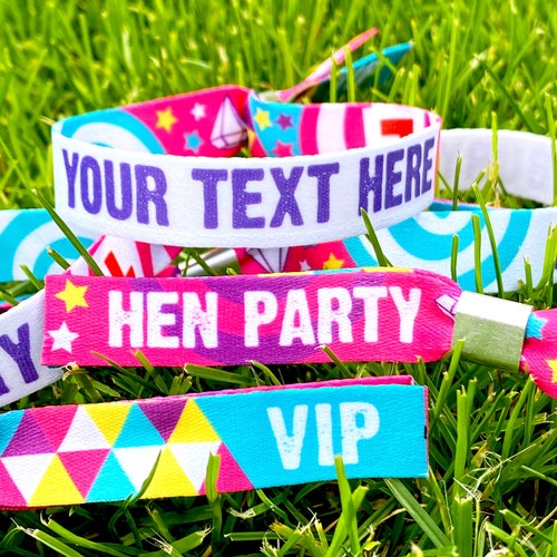 Personalised Festival Wristbands Customised Festival Party Etsy UK