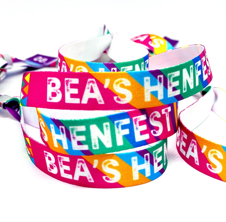 Personalised Festival Wristbands Customised Festival Party Etsy UK