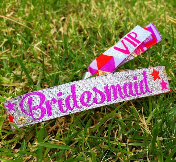 Bridesmaid Hen Party Wristbands - Bridesmaids Bracelet - Festival Hen Do - Wristband - Bachelorette - Hen Party Accessories