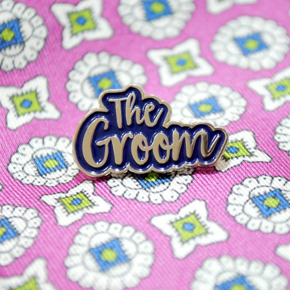 The Groom Wedding / Stag Do Pin Badge - Enamel Pin - Groom to be - lapel pins - Groom gift - stag party