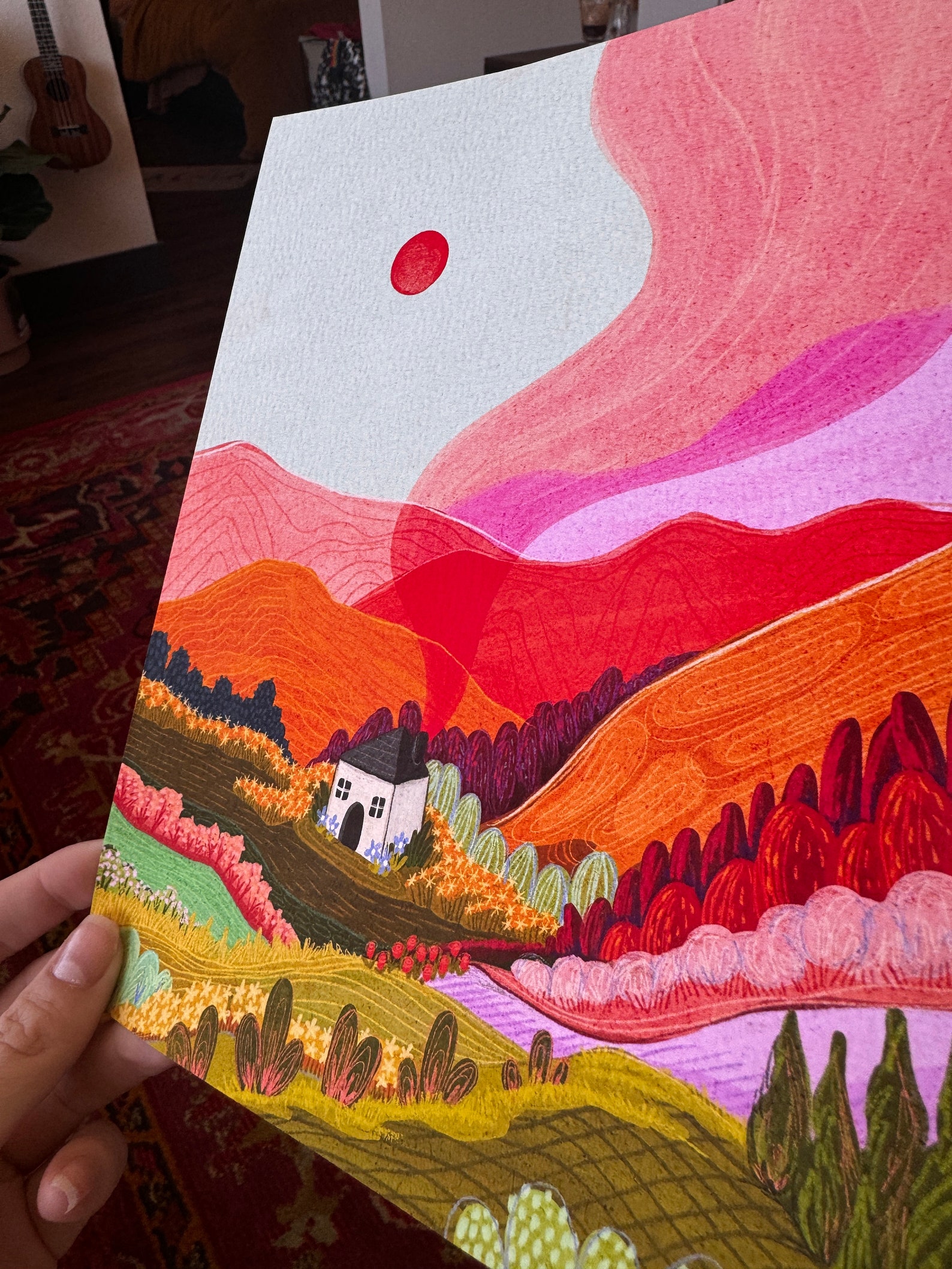 Cozy Cabin Art Print - Etsy