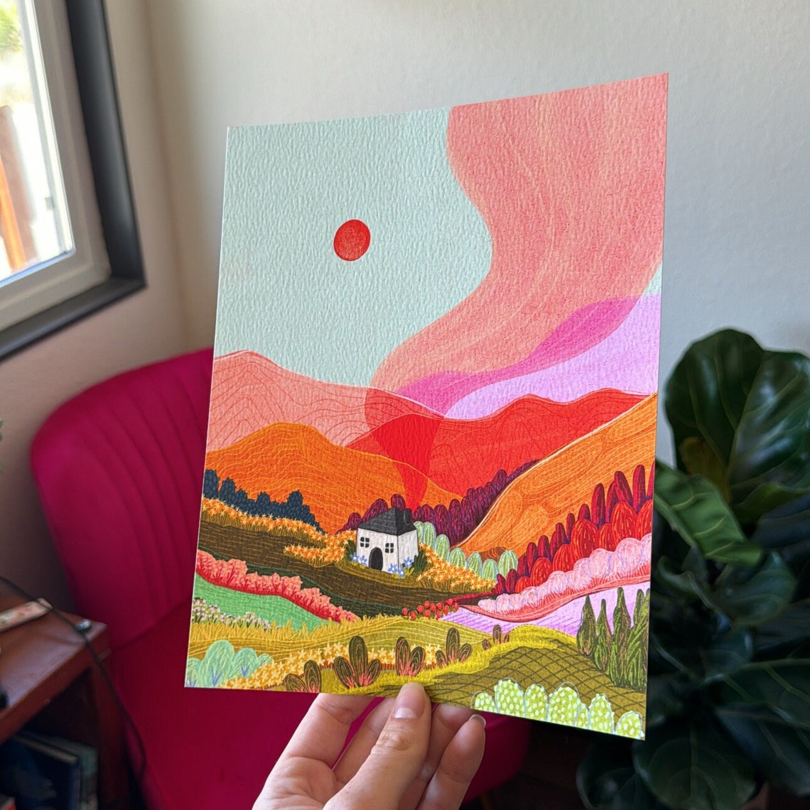 Cozy Cabin Art Print - Etsy