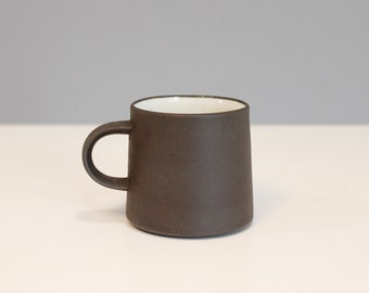 Dansk Flamestone Small Teacup Jens Quistgaard Danish Modern Smooth Brown Ceramic Cup