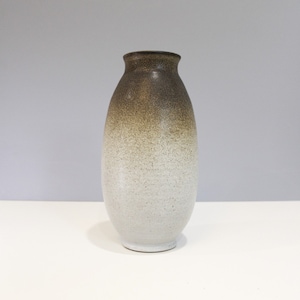 Jarrón de cerámica vintage Technics de Lee Rosen Design en marrón tostado de mediados de siglo