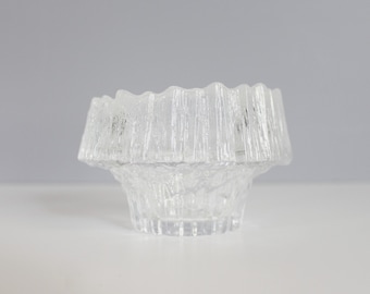 2 Available - Iittala Finland Stellaria Glass Candle Holder Tapio Wirkkala Crystal