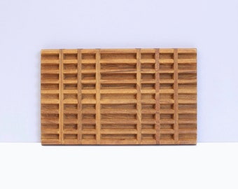 Dansk Staved Teak Trivet Tray Jens Quistgaard Danish Modern