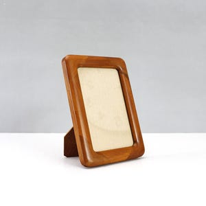 Vintage Teak Wood Photo Frame 4 x 6 Picture Frame Danish Modern
