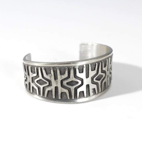 2 Available - Brodrene Mylius Norway Pewter Cuff Bracelet Abstract Modernist